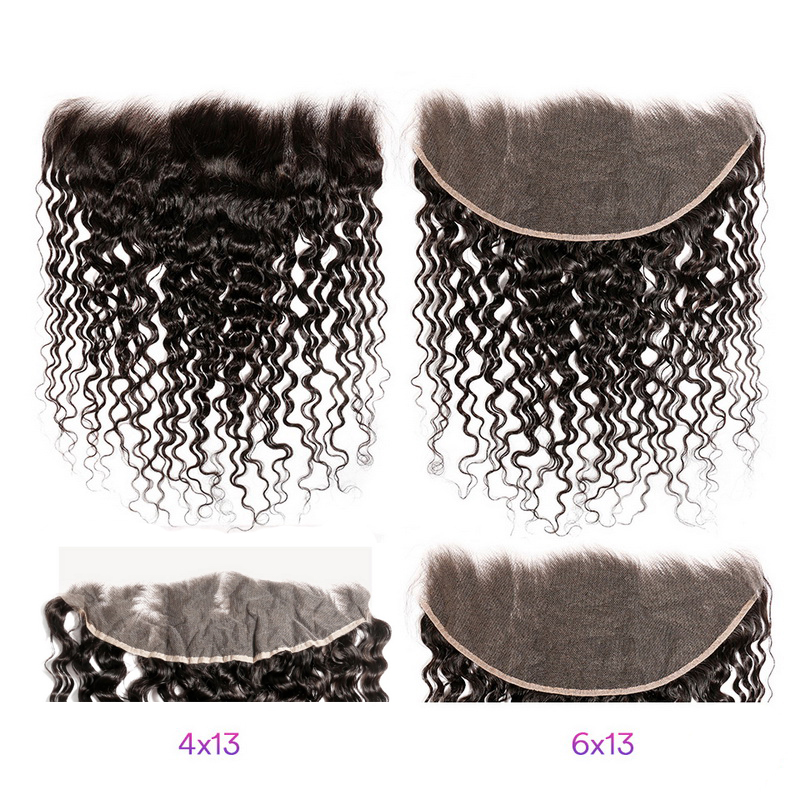 Stema Hair Transparent Lace 13x4 13x6 Water Wave Frontal Virgin Hair